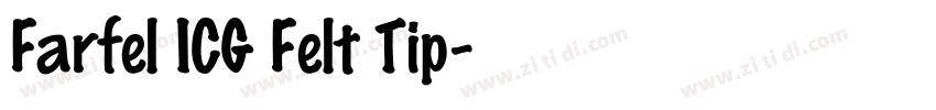 Farfel ICG Felt Tip字体转换